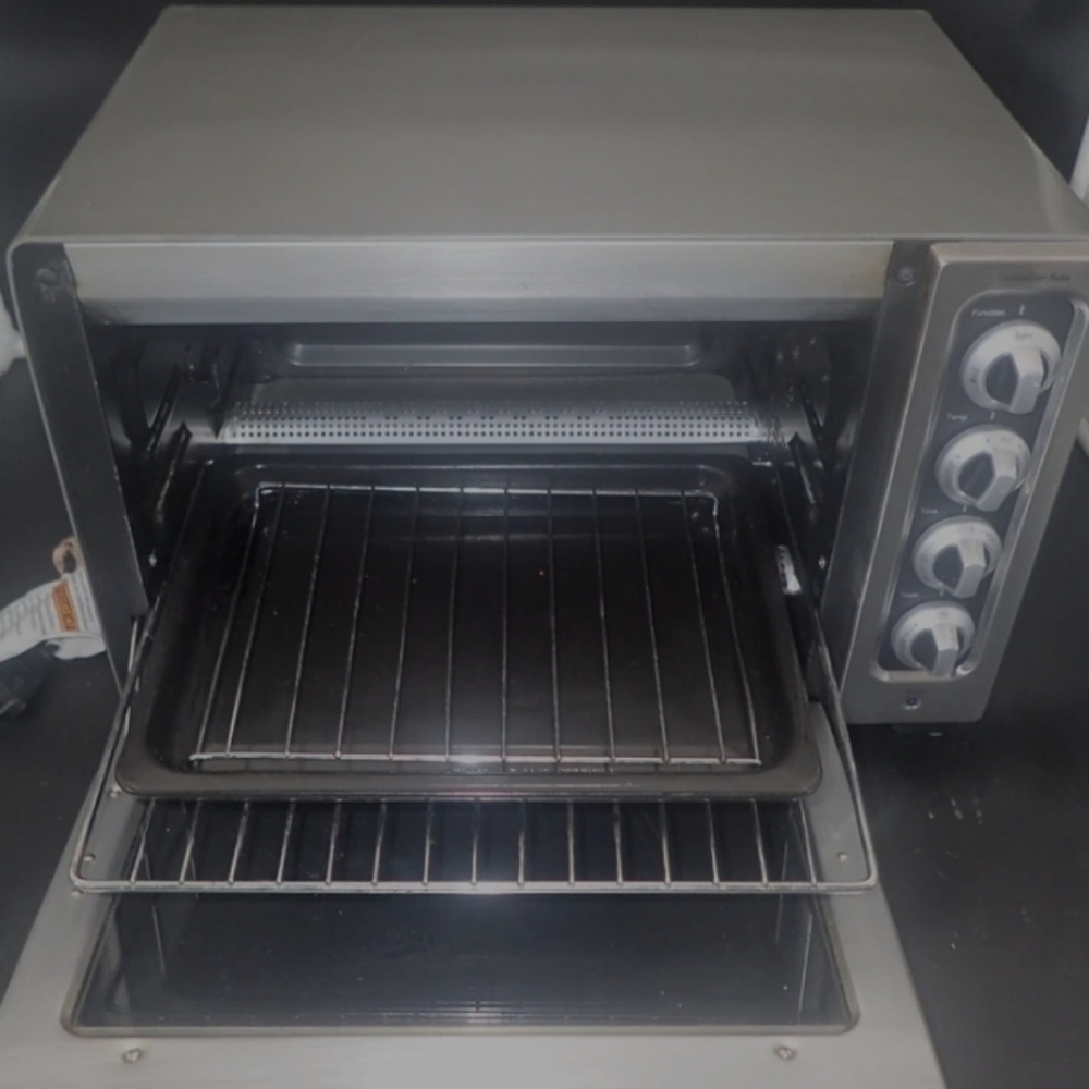 KitchenAid Stainless Steel Countertop Toaster Oven - Silver & Black